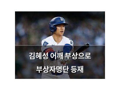 김혜성 어깨 부상으로 부상자명단 등재