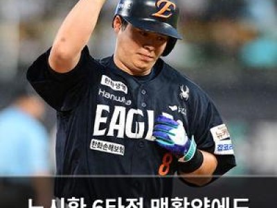 노시환 6타점 맹활약에도 한화 패배