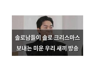 솔로남들이 솔로 크리스마스 보내는 미운 우리 새끼 방송