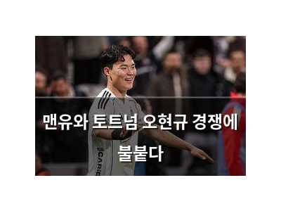맨유와 토트넘 오현규 경쟁에 불붙다