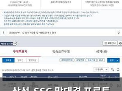 삼성-SSG 맞대결 프로토 승부식 42회차 관심 집중