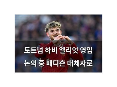 토트넘 하비 엘리엇 영입 논의 중 매디슨 대체자로