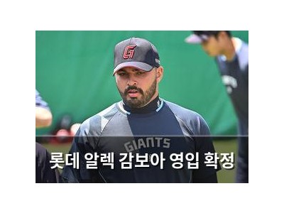 롯데 알렉 감보아 영입 확정