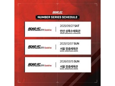 로드FC 넘버시리즈 3개 대회 일정 확정