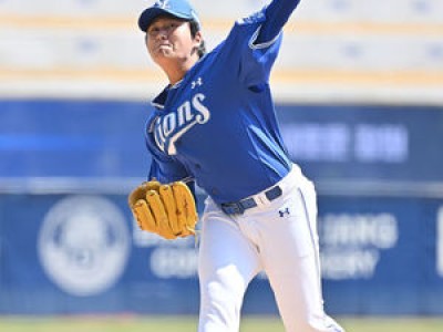 이승현 시범경기 두 번째 등판에서 빛났다